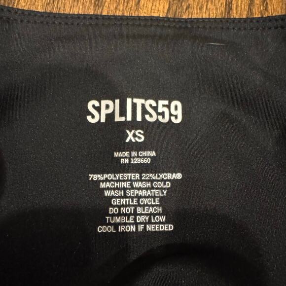 SPLITS59 Womens Black White 2PC Yoga Pant Sports Bra Workout Set Size XS - Picture 10 of 12